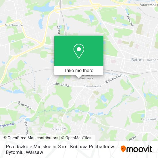 Przedszkole Miejskie nr 3 im. Kubusia Puchatka w Bytomiu map