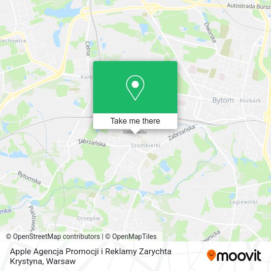 Apple Agencja Promocji i Reklamy Zarychta Krystyna map