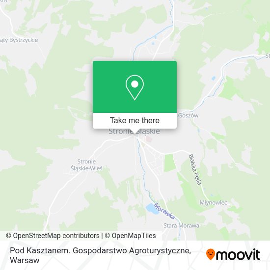 Карта Pod Kasztanem. Gospodarstwo Agroturystyczne