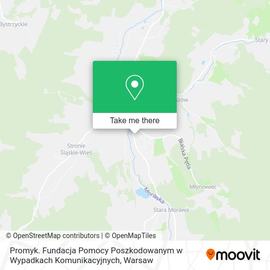 Promyk. Fundacja Pomocy Poszkodowanym w Wypadkach Komunikacyjnych map