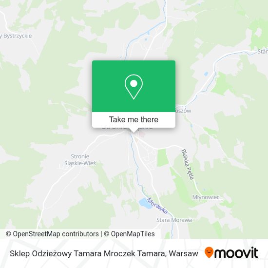 Sklep Odzieżowy Tamara Mroczek Tamara map