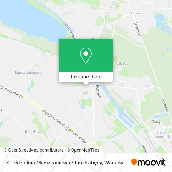 Spółdzielnia Mieszkaniowa Stare Łabędy map