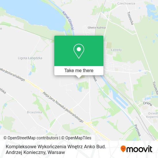 Kompleksowe Wykończenia Wnętrz Anko Bud. Andrzej Konieczny map