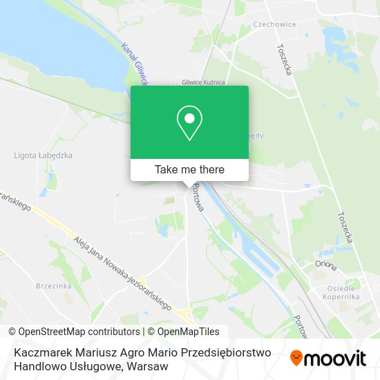 Kaczmarek Mariusz Agro Mario Przedsiębiorstwo Handlowo Usługowe map