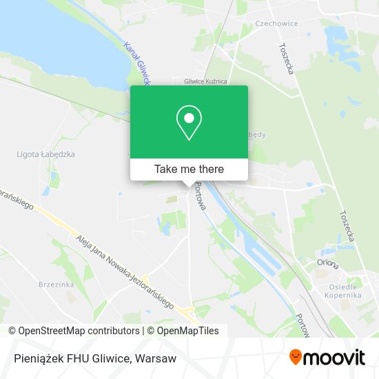 Pieniążek FHU Gliwice map