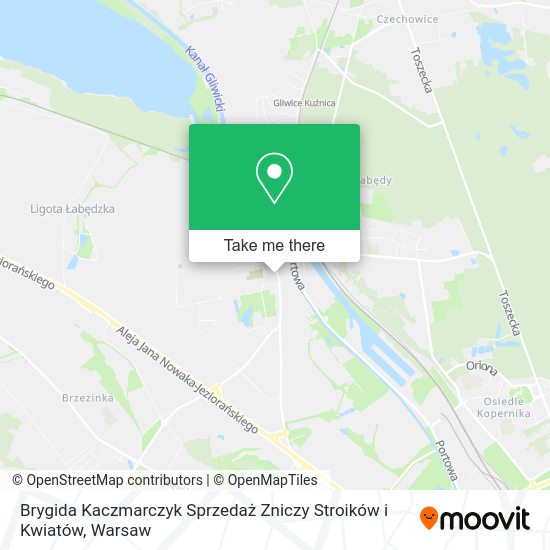 Brygida Kaczmarczyk Sprzedaż Zniczy Stroików i Kwiatów map