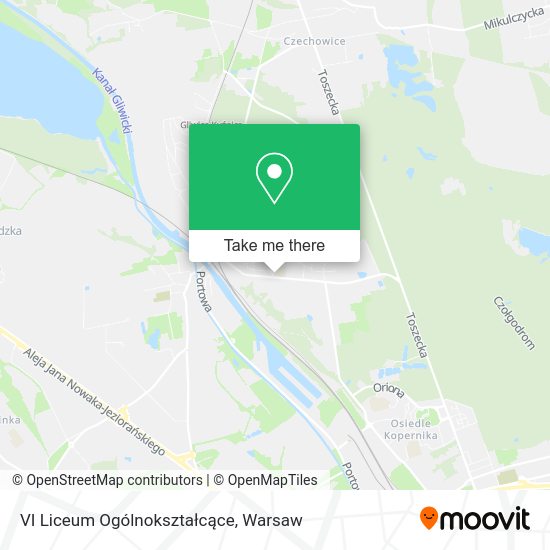 VI Liceum Ogólnokształcące map