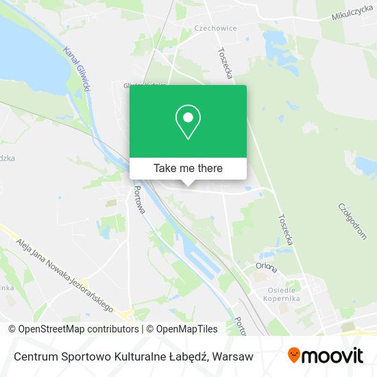 Centrum Sportowo Kulturalne Łabędź map