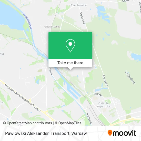 Карта Pawłowski Aleksander. Transport