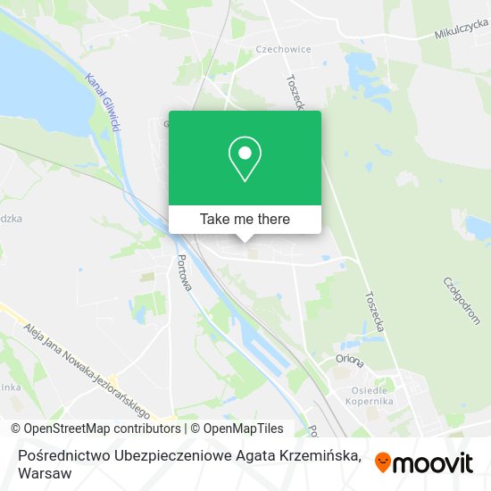 Pośrednictwo Ubezpieczeniowe Agata Krzemińska map