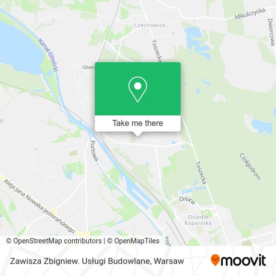 Zawisza Zbigniew. Usługi Budowlane map