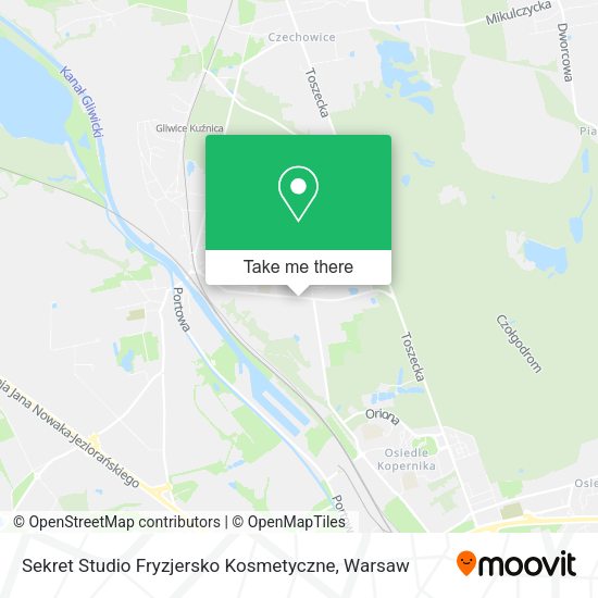 Sekret Studio Fryzjersko Kosmetyczne map