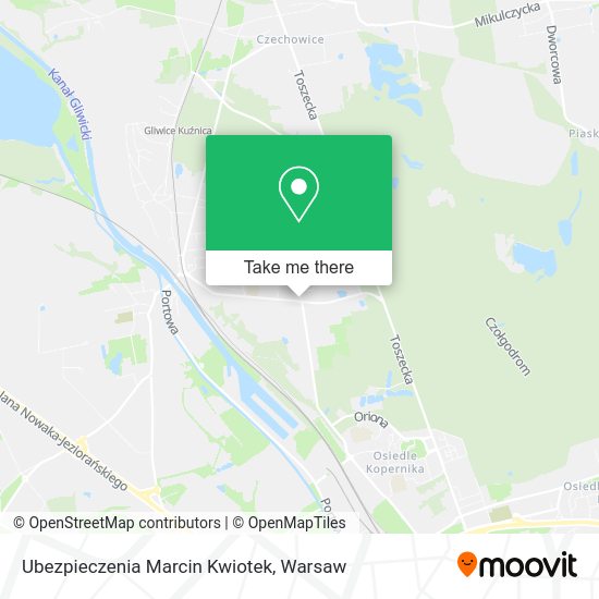 Ubezpieczenia Marcin Kwiotek map