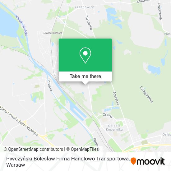 Piwczyński Bolesław Firma Handlowo Transportowa map