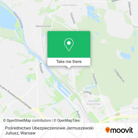 Pośrednictwo Ubezpieczeniowe Jarmuszewski Juliusz map