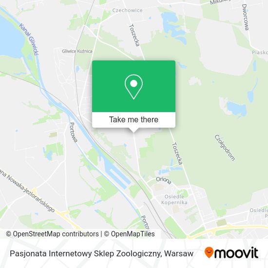 Карта Pasjonata Internetowy Sklep Zoologiczny