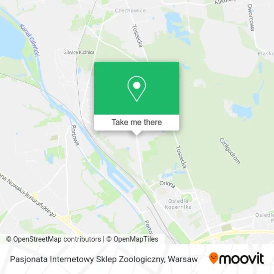 Карта Pasjonata Internetowy Sklep Zoologiczny