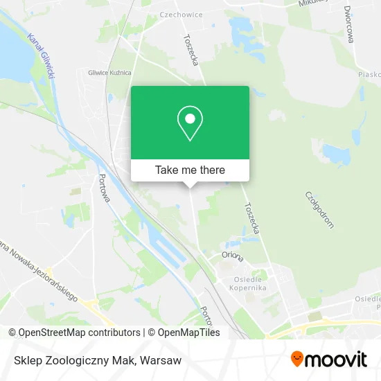 Карта Sklep Zoologiczny Mak