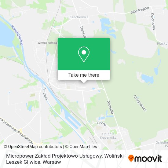 Micropower Zakład Projektowo-Usługowy. Woliński Leszek Gliwice map