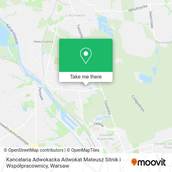 Kancelaria Adwokacka Adwokat Mateusz Sitnik i Współpracownicy map