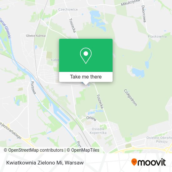 Kwiatkownia Zielono Mi map