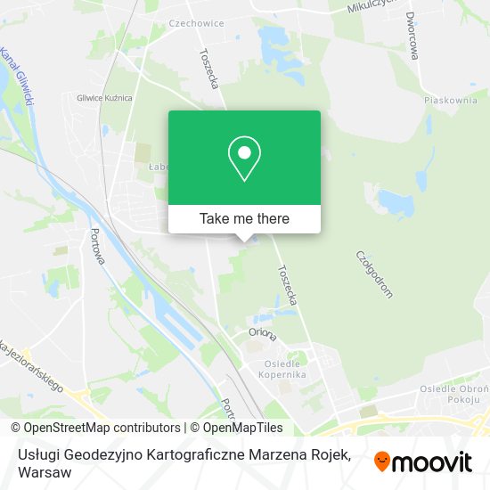 Usługi Geodezyjno Kartograficzne Marzena Rojek map