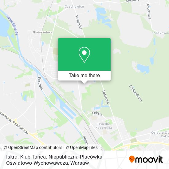 Iskra. Klub Tańca. Niepubliczna Placówka Oświatowo-Wychowawcza map