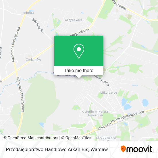 Przedsiębiorstwo Handlowe Arkan Bis map