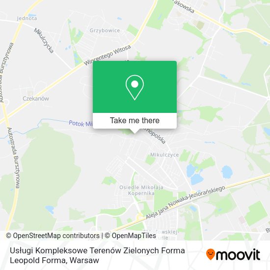 Usługi Kompleksowe Terenów Zielonych Forma Leopold Forma map