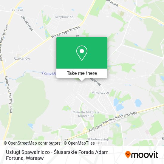 Usługi Spawalniczo - Ślusarskie Forada Adam Fortuna map