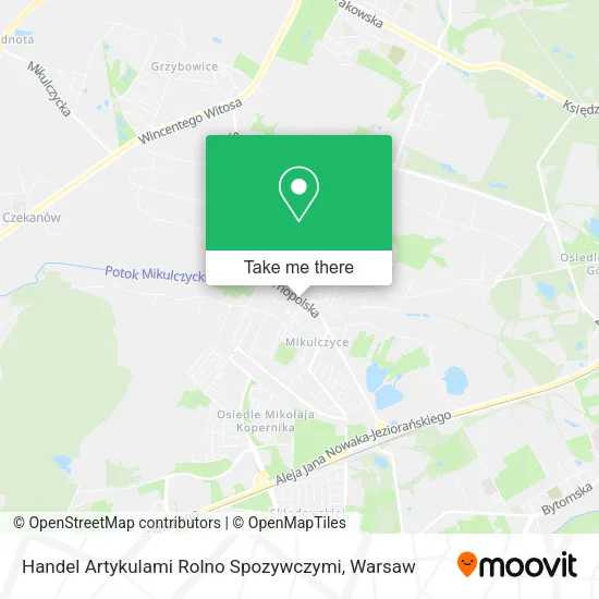Карта Handel Artykulami Rolno Spozywczymi