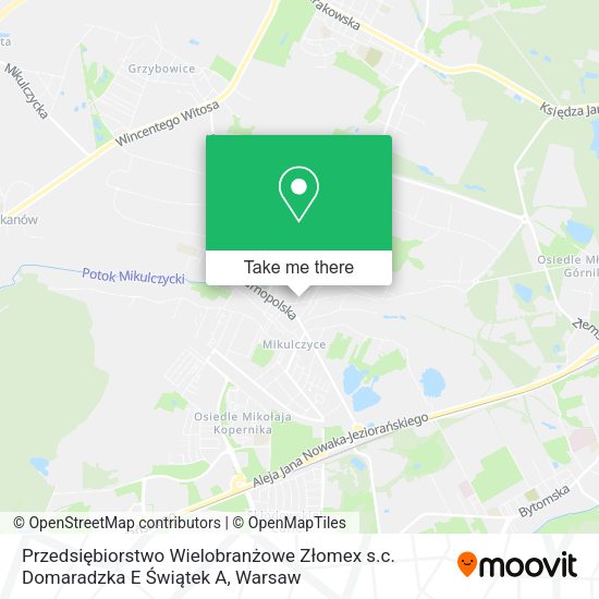 Przedsiębiorstwo Wielobranżowe Złomex s.c. Domaradzka E Świątek A map