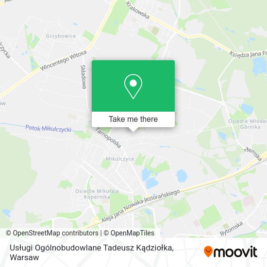 Usługi Ogólnobudowlane Tadeusz Kądziołka map