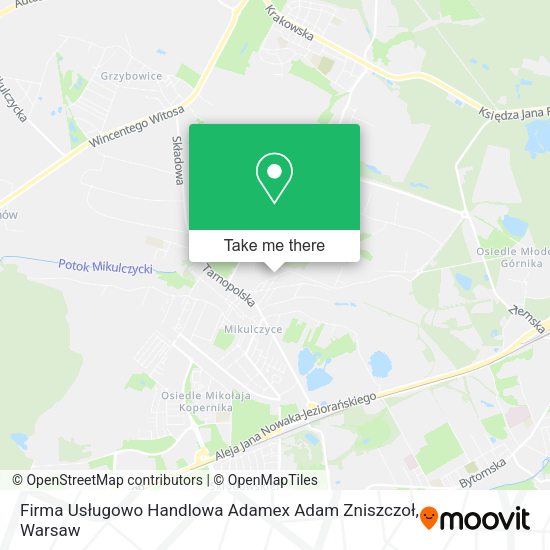 Firma Usługowo Handlowa Adamex Adam Zniszczoł map