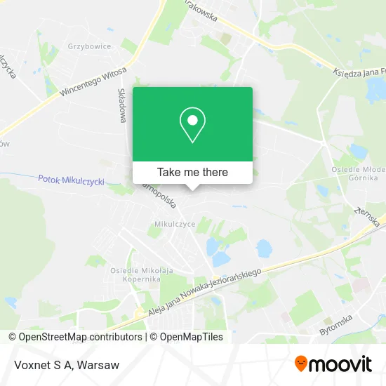 Карта Voxnet S A