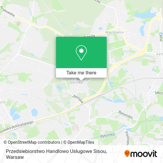 Карта Przedsiebiorstwo Handlowo Uslugowe Sisou