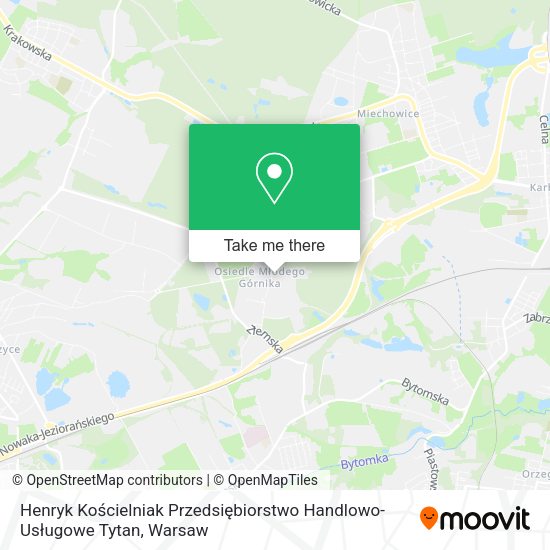 Henryk Kościelniak Przedsiębiorstwo Handlowo-Usługowe Tytan map