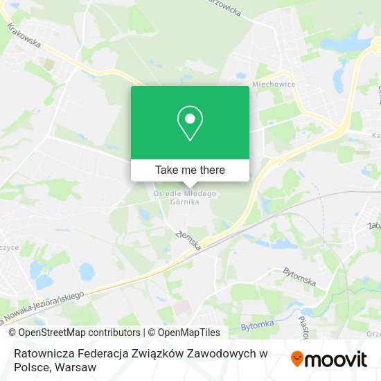 Ratownicza Federacja Związków Zawodowych w Polsce map