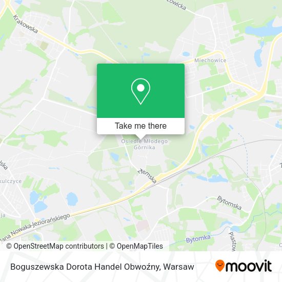 Boguszewska Dorota Handel Obwoźny map