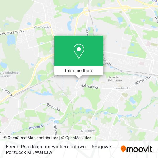 Elrem. Przedsiębiorstwo Remontowo - Usługowe. Porzucek M. map