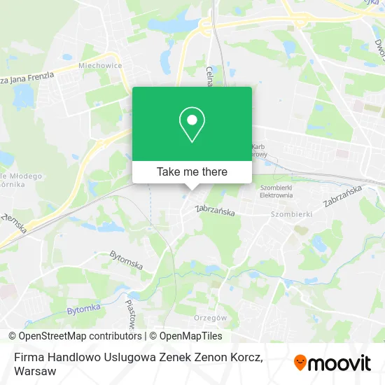 Карта Firma Handlowo Uslugowa Zenek Zenon Korcz