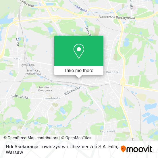 Hdi Asekuracja Towarzystwo Ubezpieczeń S.A. Filia map