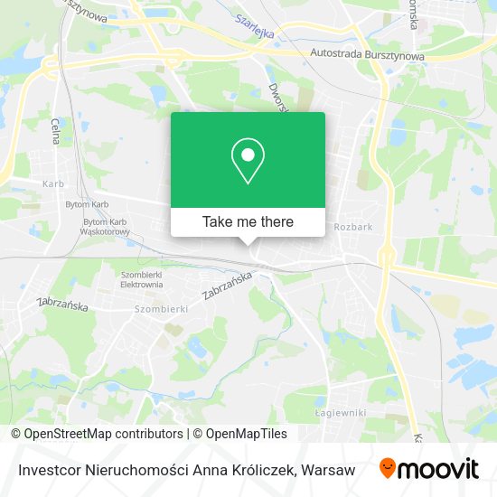 Investcor Nieruchomości Anna Króliczek map