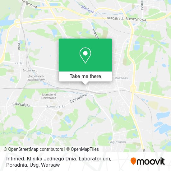 Intimed. Klinika Jednego Dnia. Laboratorium, Poradnia, Usg map