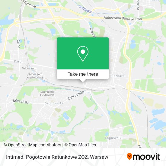 Intimed. Pogotowie Ratunkowe ZOZ map