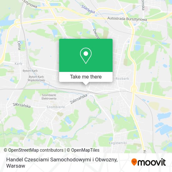 Handel Czesciami Samochodowymi i Obwozny map