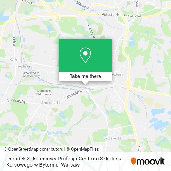 Osrodek Szkoleniowy Profesja Centrum Szkolenia Kursowego w Bytomiu map