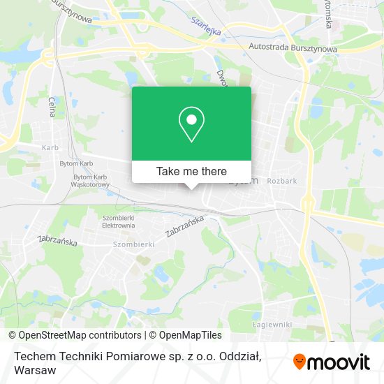 Techem Techniki Pomiarowe sp. z o.o. Oddział map