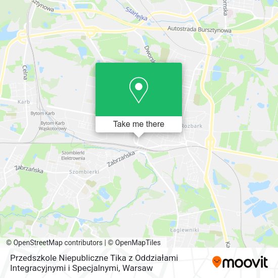 Przedszkole Niepubliczne Tika z Oddziałami Integracyjnymi i Specjalnymi map