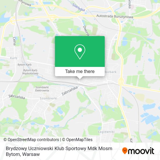 Brydzowy Uczniowski Klub Sportowy Mdk Mosm Bytom map